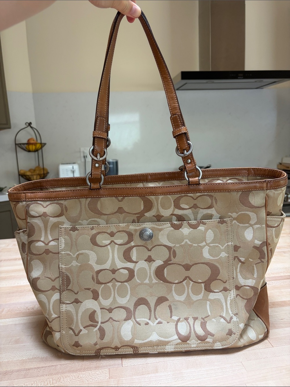 Vintage Coach Logo Diaper/Work Bag